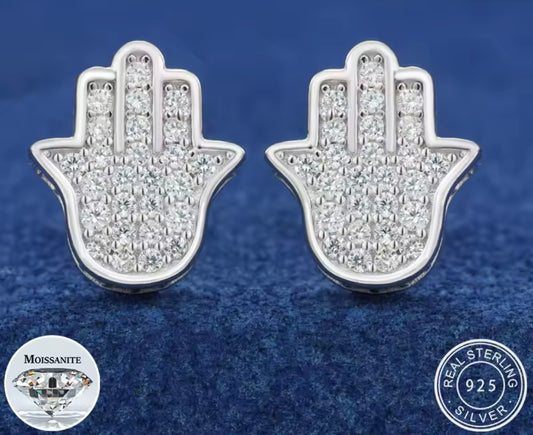 Fatima Hamsa Hands Stud Earrings