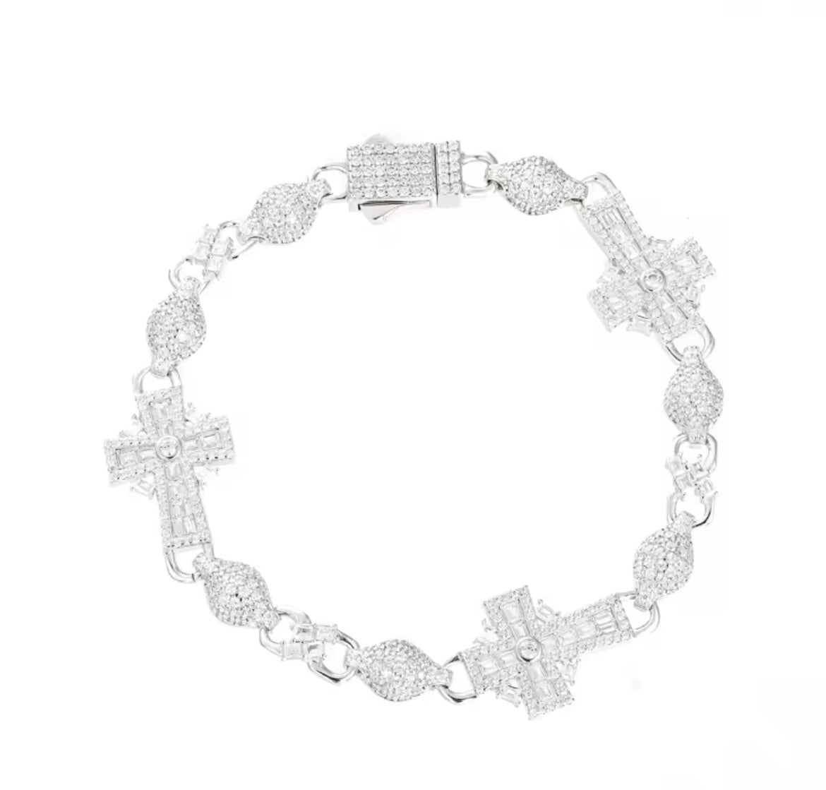 Ball Infinity Cross Bracelet