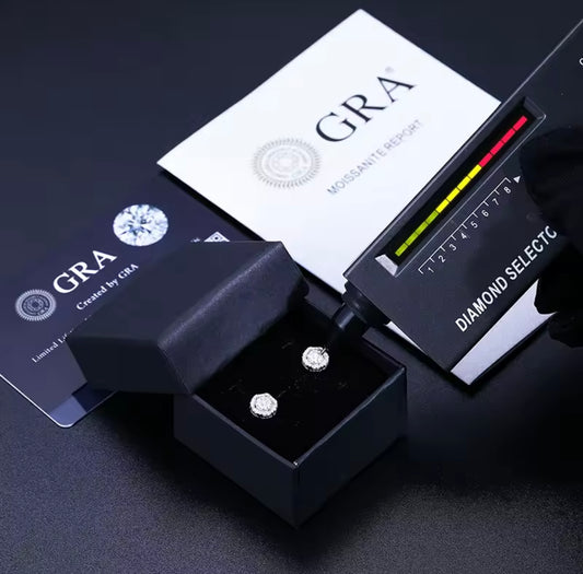 Octagon Stud Earrings