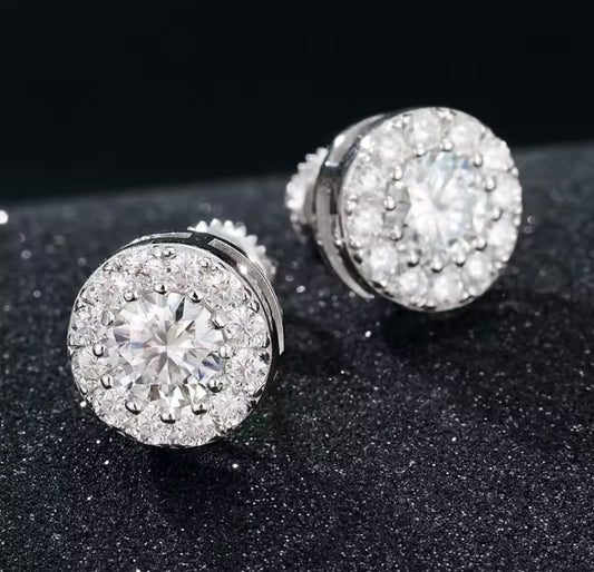Round Stud Earrings