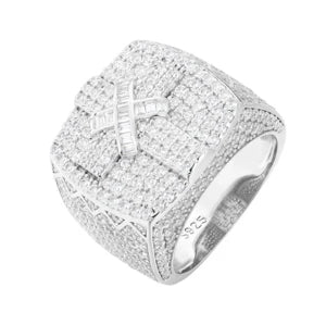 Fully Iced Out Cross Ring