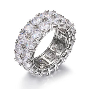 10MM Double Row Tennis Ring
