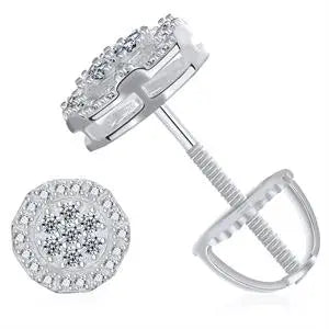 Octagon Stud Earrings