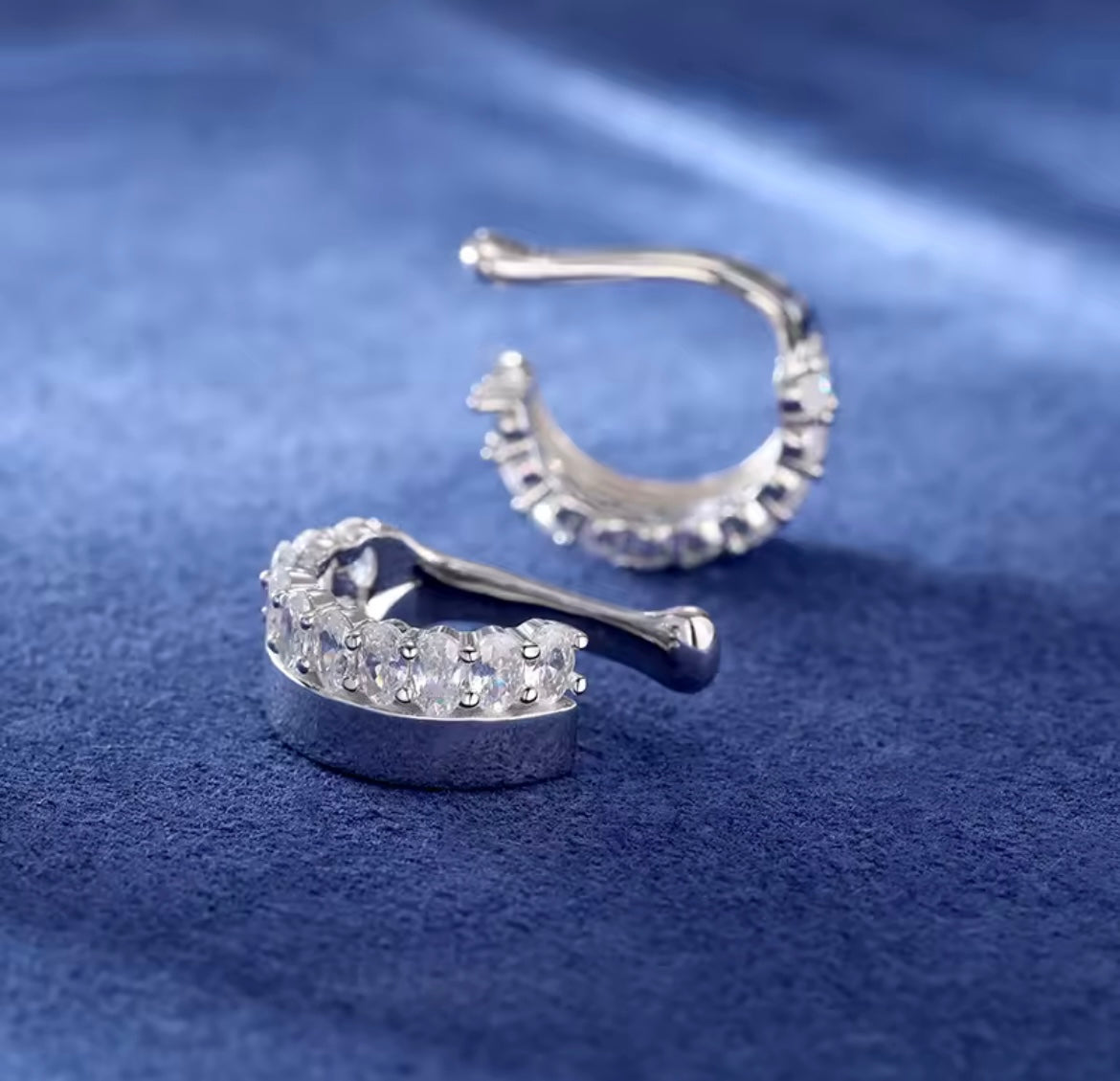 Ear Cuffs Silver Ear Clips