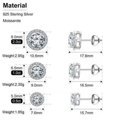Double Circled Stud Earrings