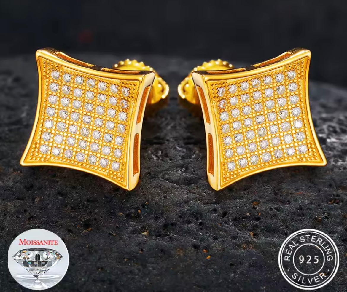 Elegant Square Stud Earrings