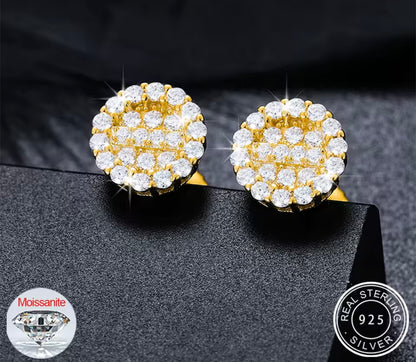 Double Circled Stud Earrings