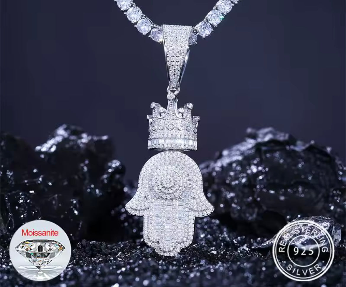 Hand Crown Pendant