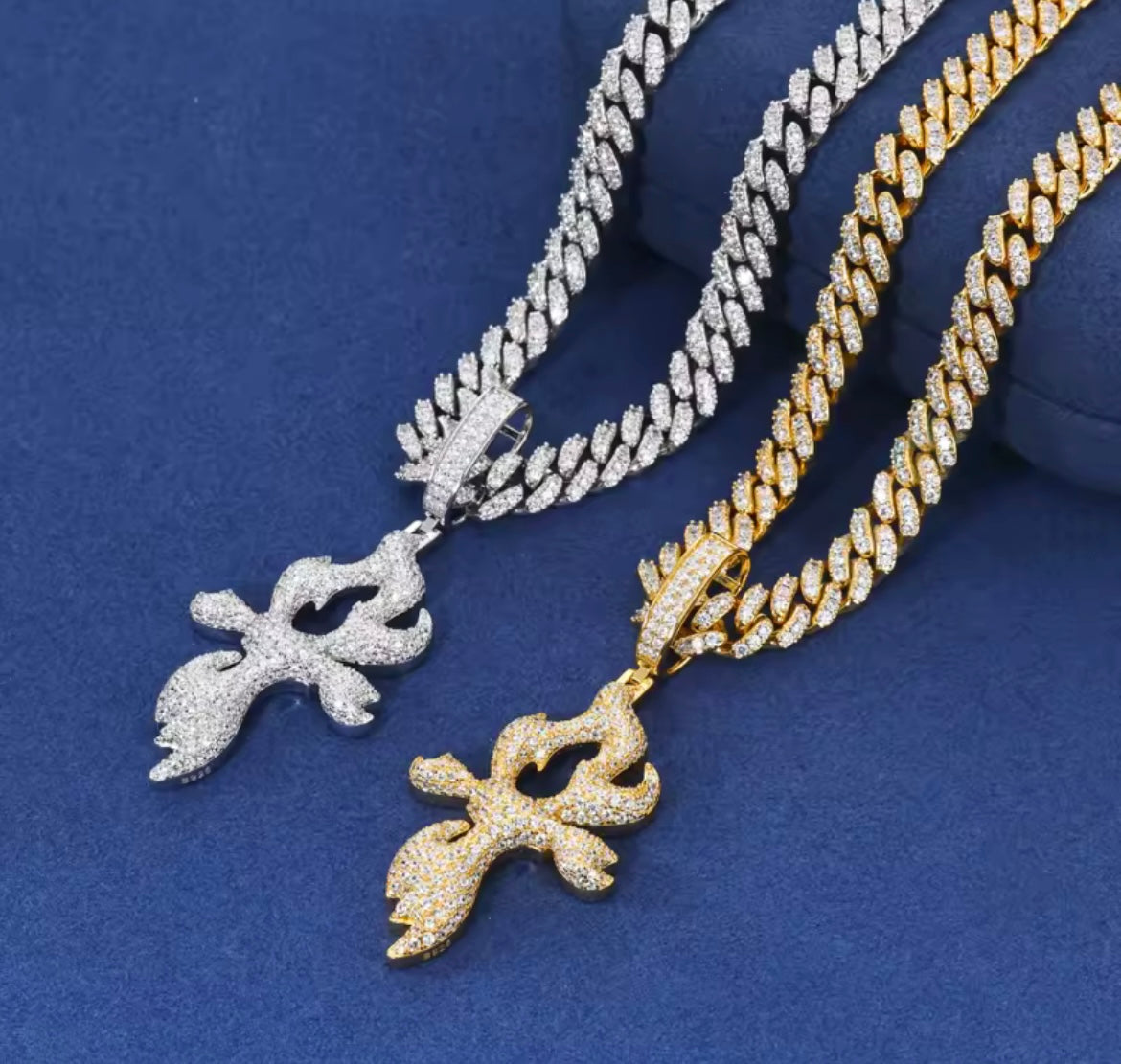 Flame Cross Pendant