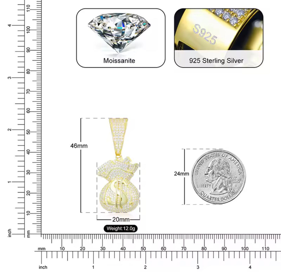 Lucky Money Bag Pendant