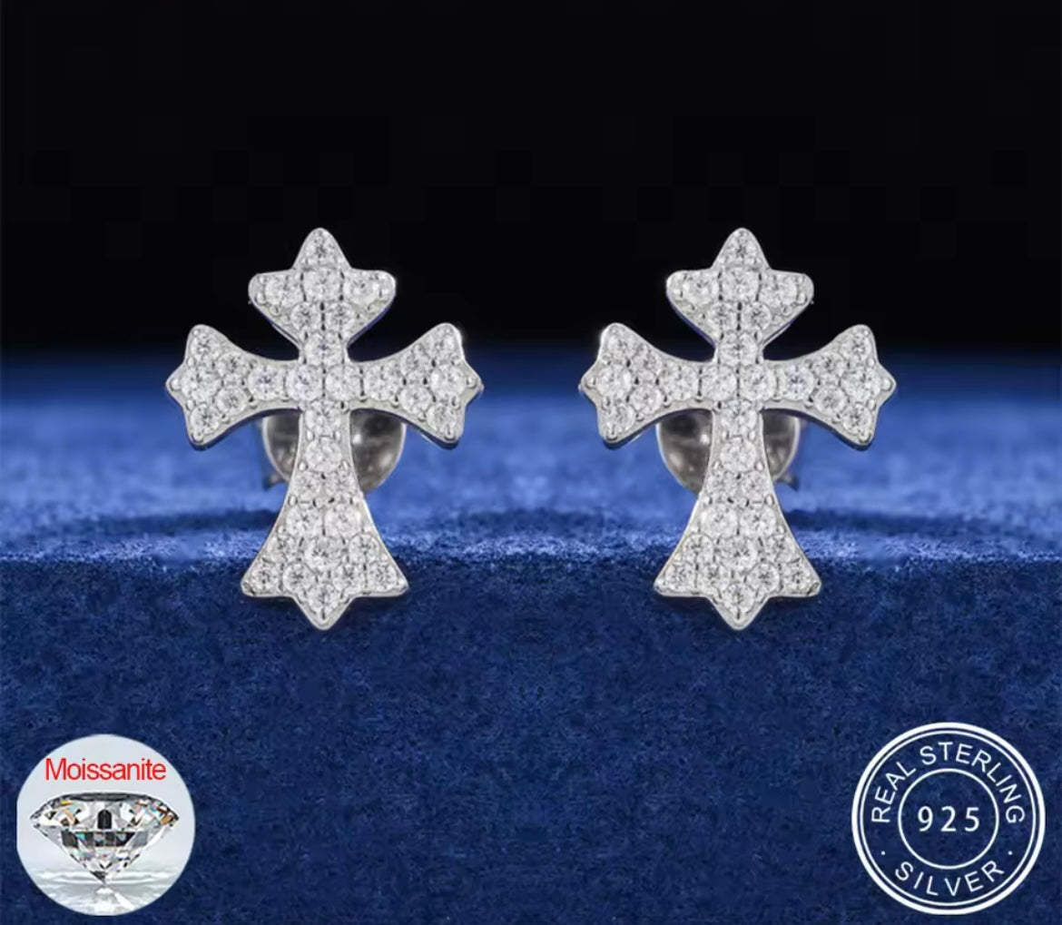 Cross Stud Earrings