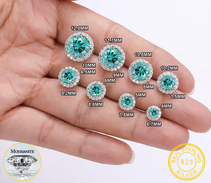 Classic Round Emerald Earrings
