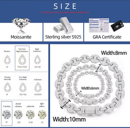 6-10MM Silver Bracelet