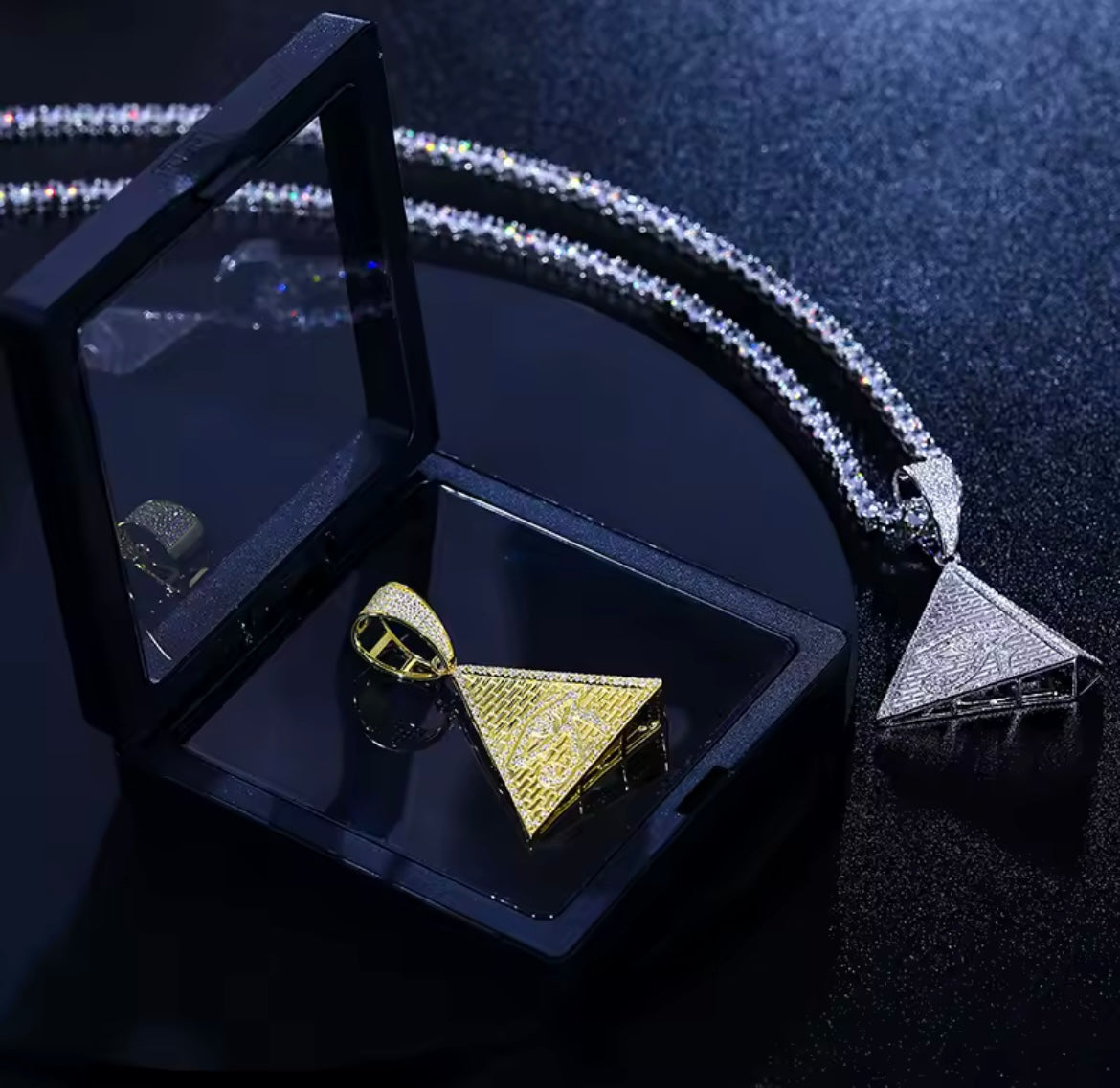 Egyptian Pyramid Eye Of Horus Pendant