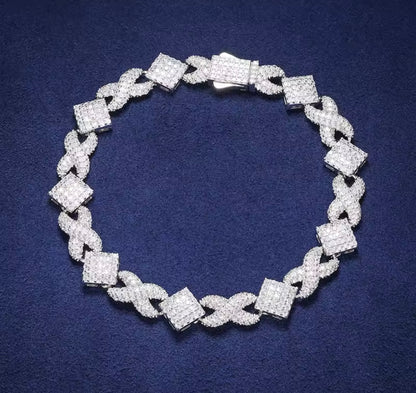 11MM Infinity Square Cuban Link Chain/Bracelet