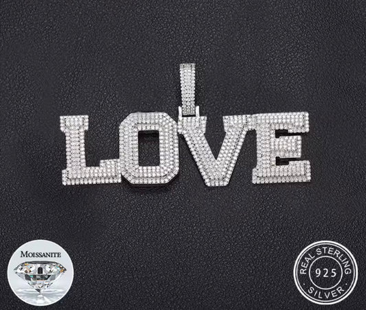 Silver Customized Letter Name Pendant