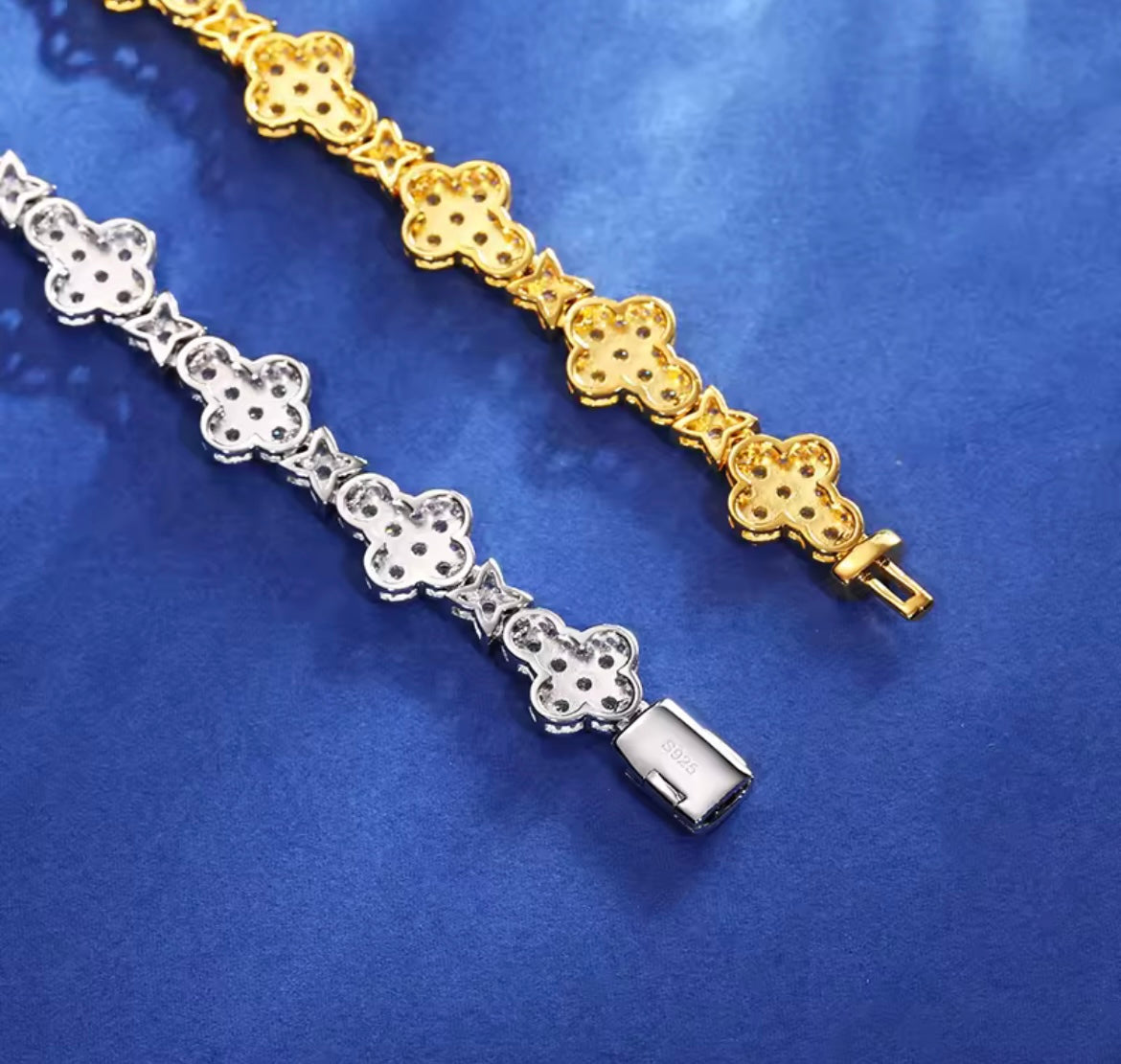 Cross Flower Tennis Chain/Bracelet