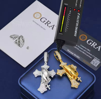 Iced Cross Pendant