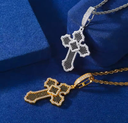 Blacked Cross Pendant