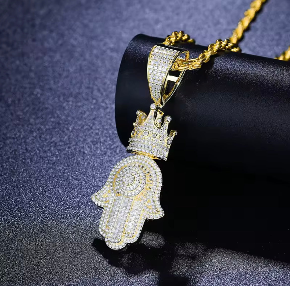 Hand Crown Pendant