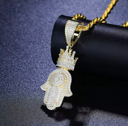 Hand Crown Pendant
