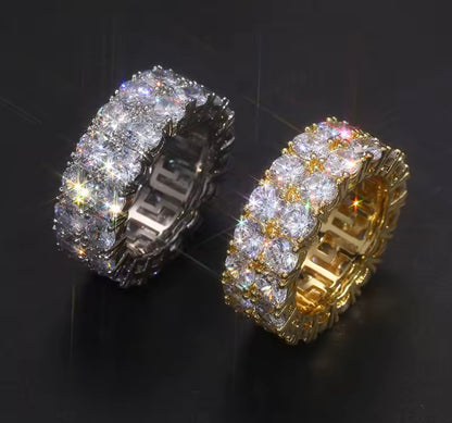 10MM Double Row Tennis Ring