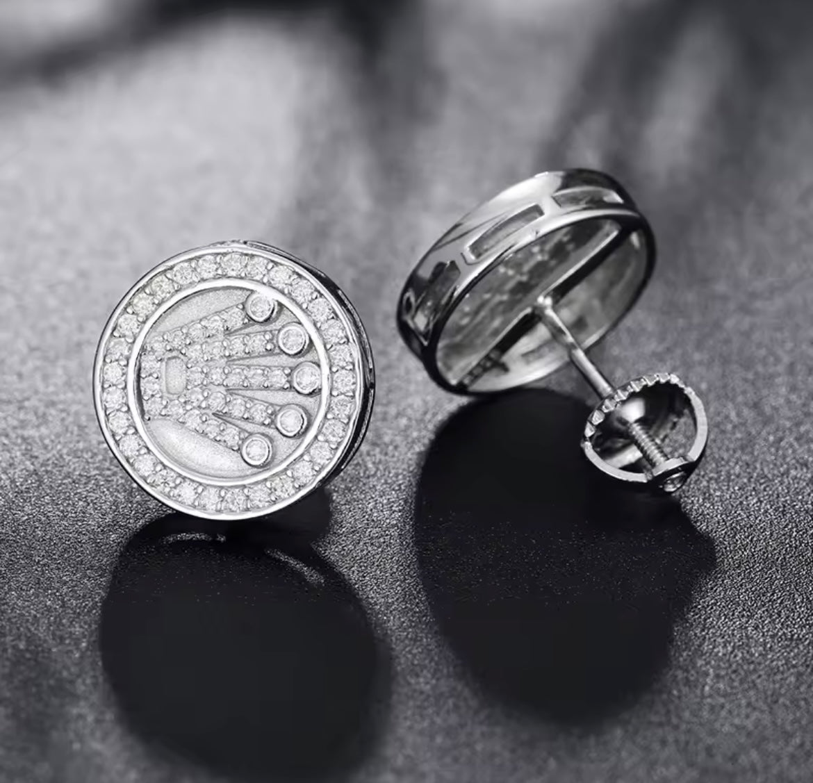 Crown Stud Earrings