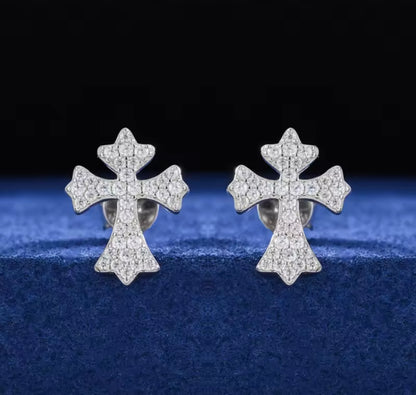 Cross Stud Earrings