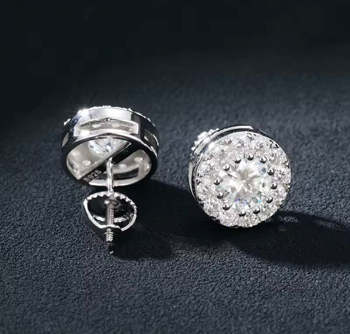 Round Stud Earrings