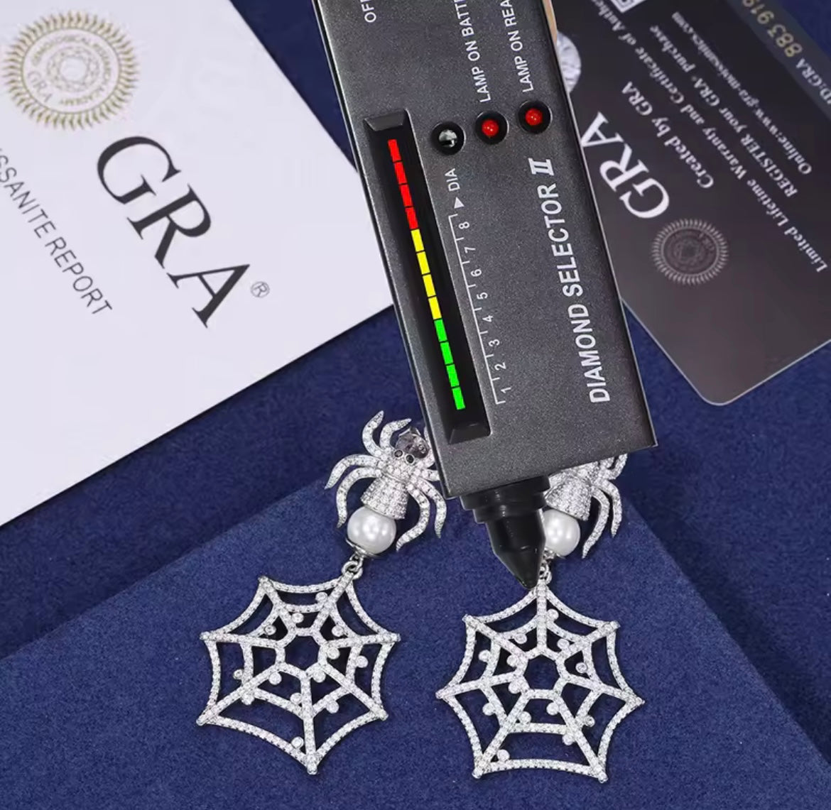 Spider Drop Earrings