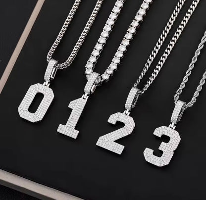 Lucky Number 0-9 Pendant