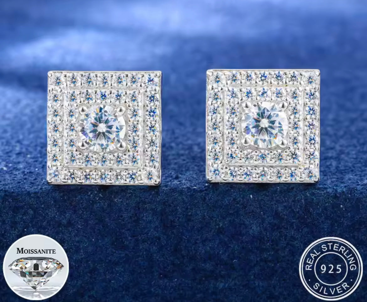 Classic Square Stud Earrings