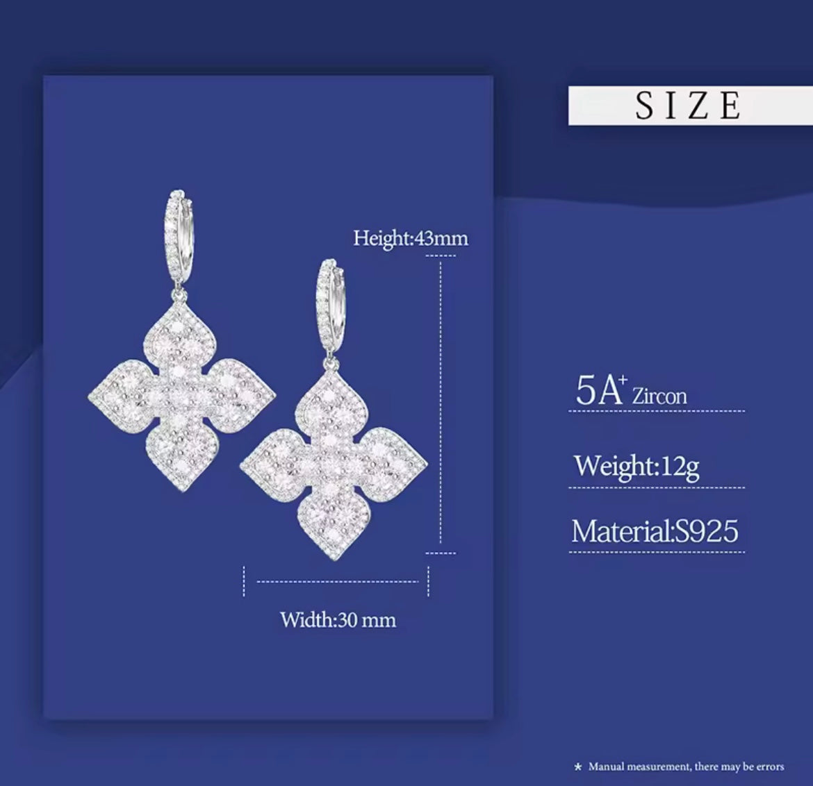 Poker Ace of Spades Cross Earrings