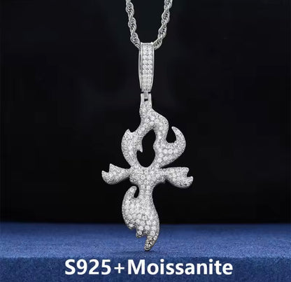 Flame Cross Pendant