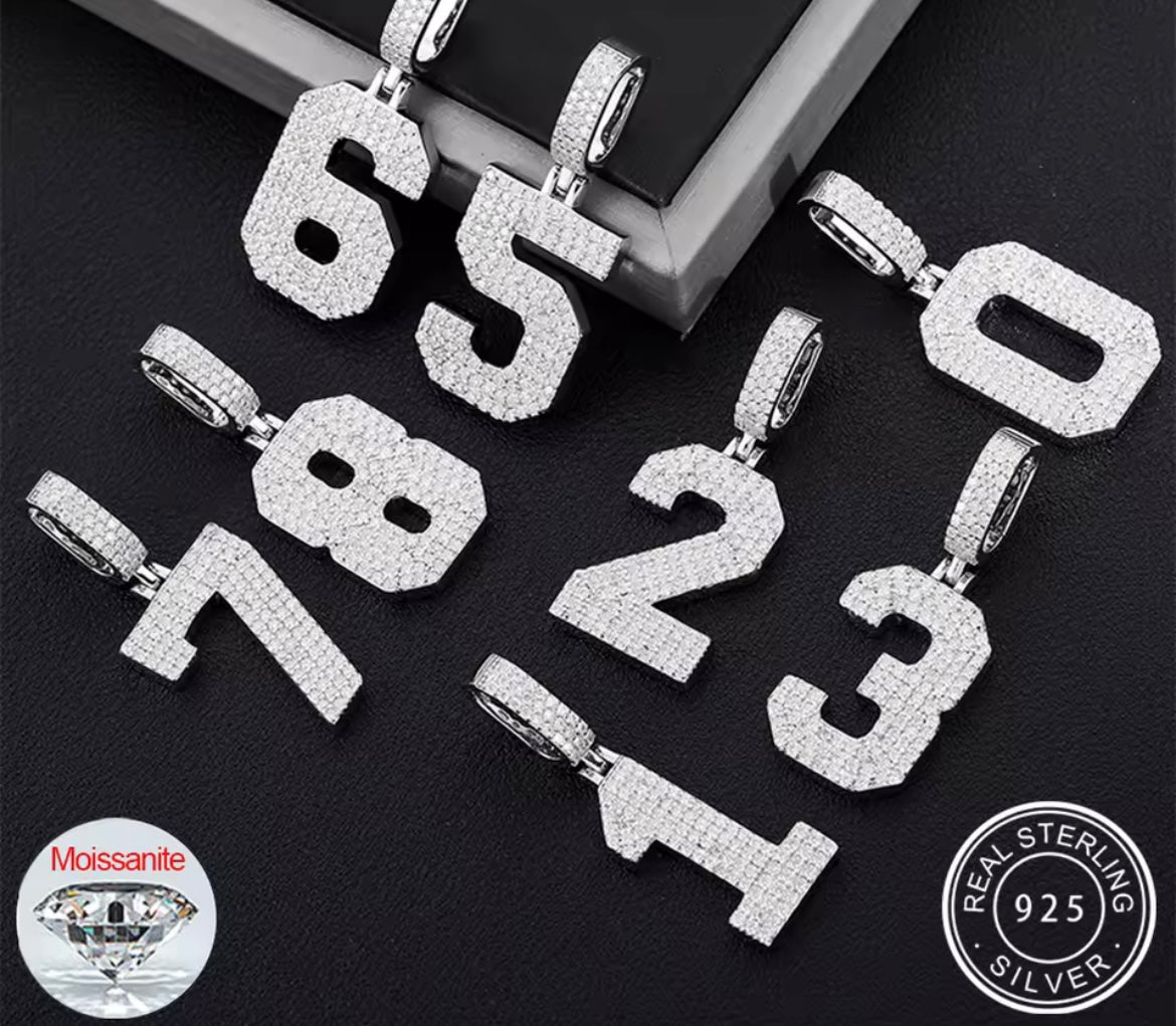 Lucky Number 0-9 Pendant