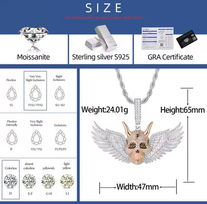 Skull Wing Pendant