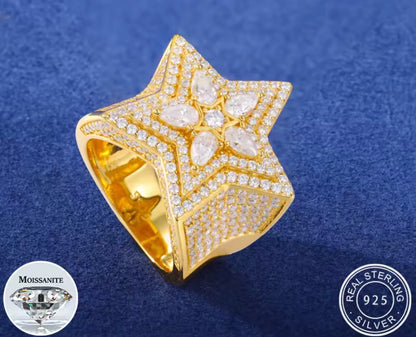 Star Ring Pear Cut Ring