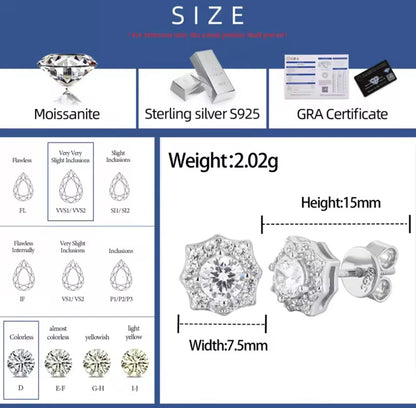 Eight-Pointed Star Earrings