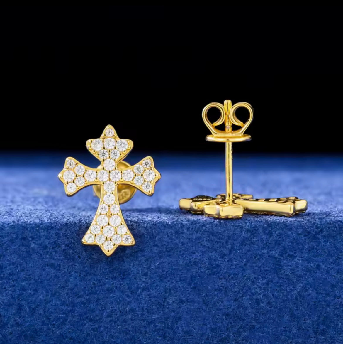 Cross Stud Earrings