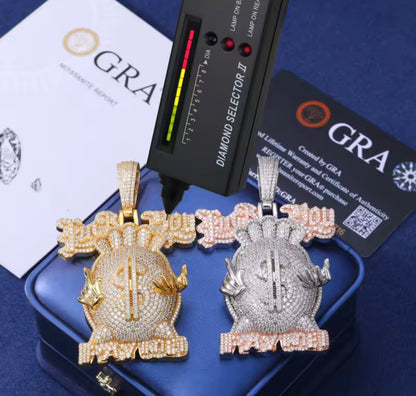 Money Bag F You Pay Me Pendant