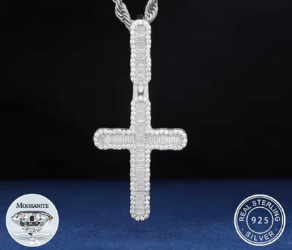 Baguette Cross Pendant
