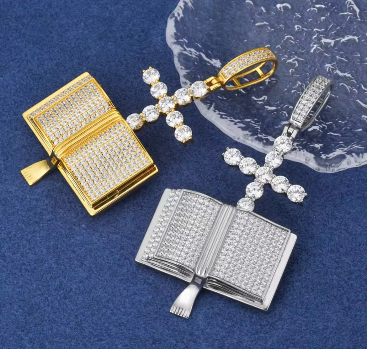 Cross Bible Prayer Pendant