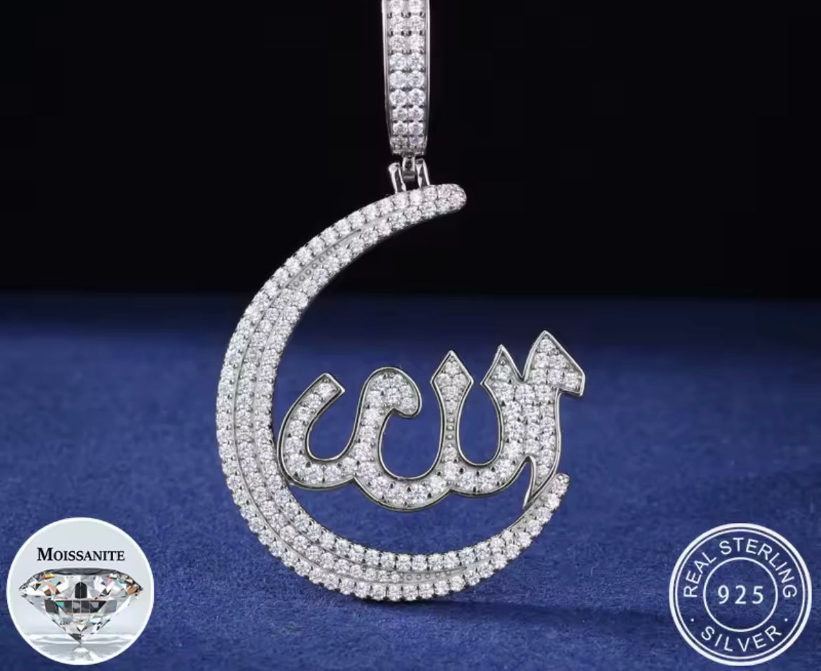 Silver Allah Pendant