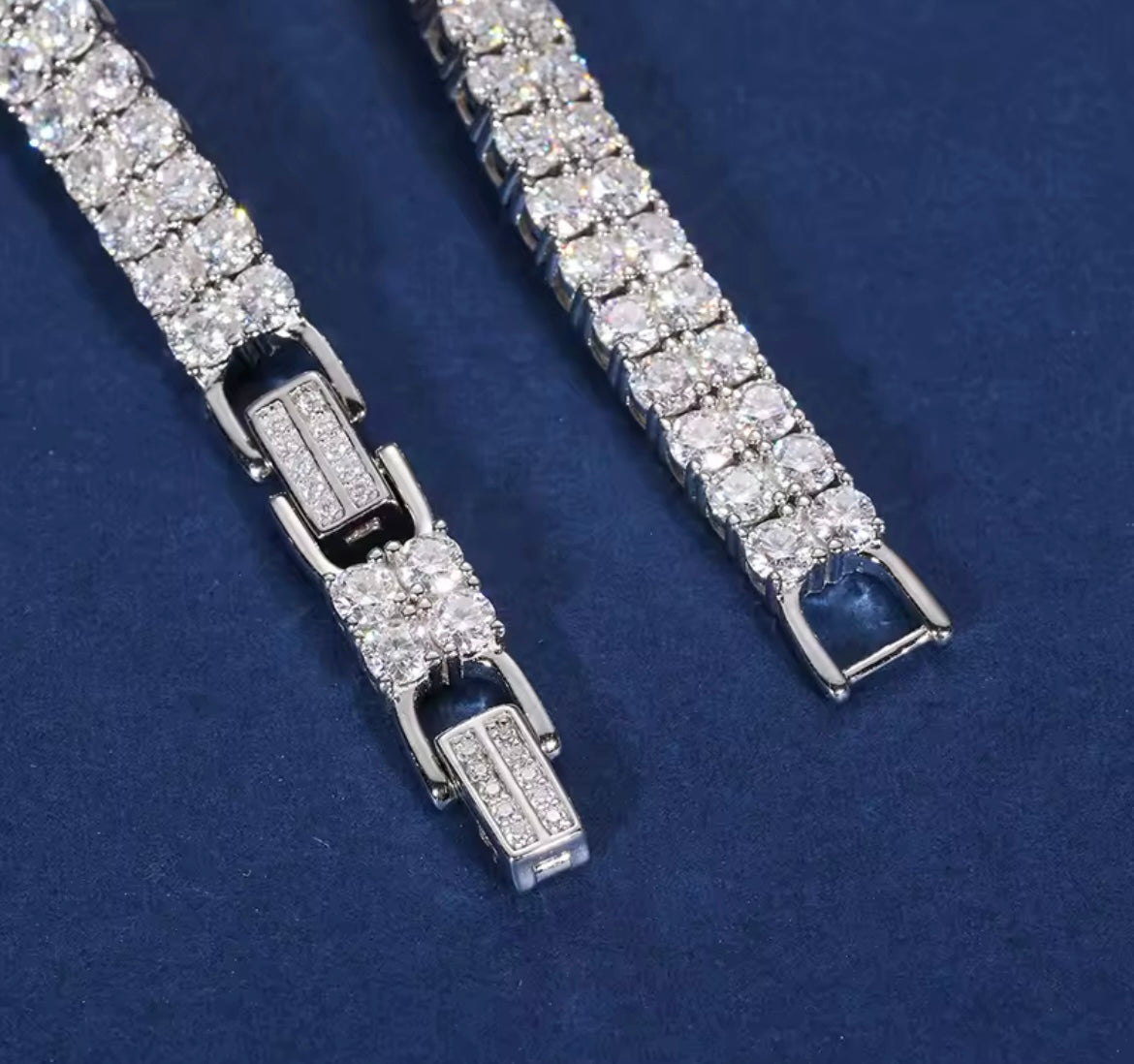 2 Rows 6MM Width Tennis Bracelet