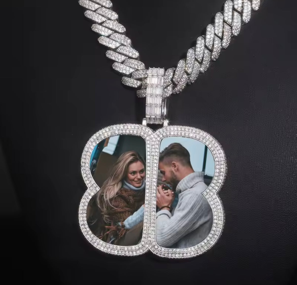 Custom Silver Photo Pendant