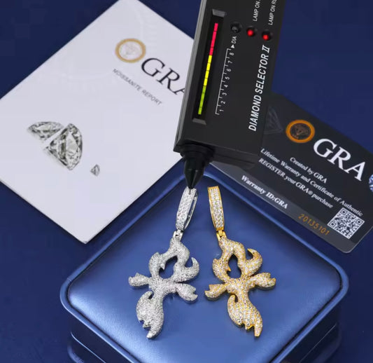 Flame Cross Pendant