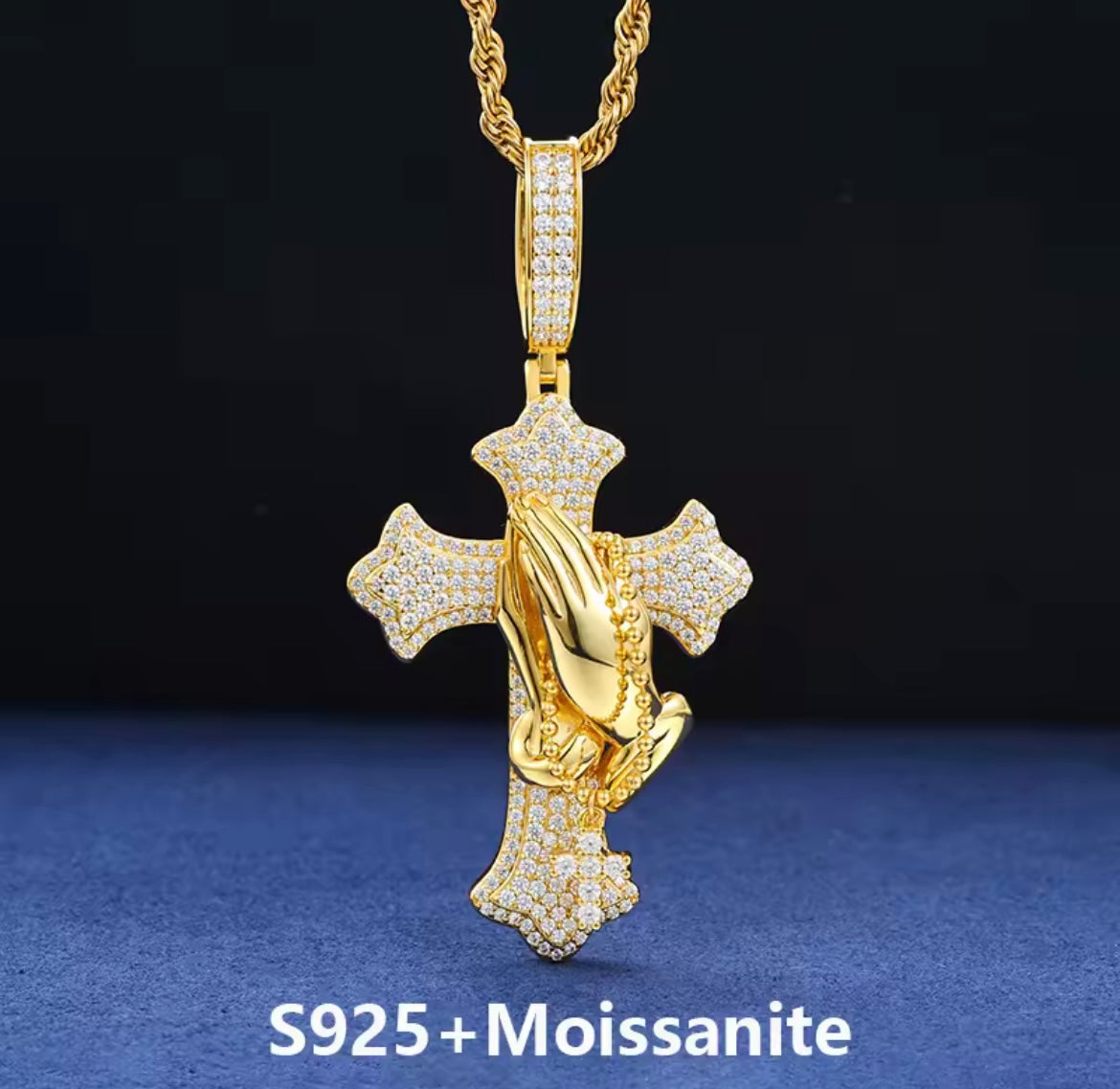 Iced Cross Pendant
