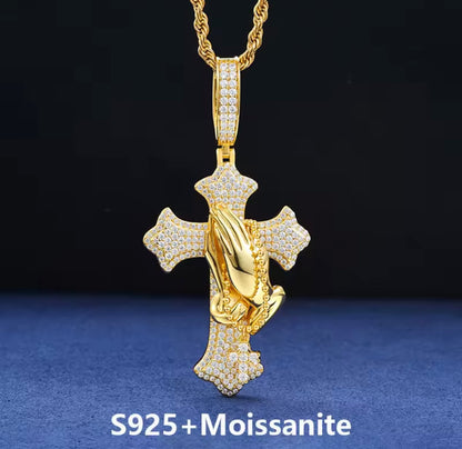 Iced Cross Pendant