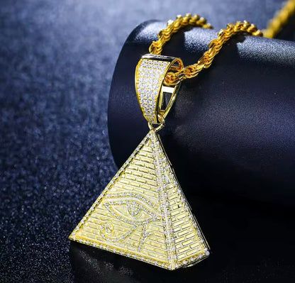 Egyptian Pyramid Eye Of Horus Pendant