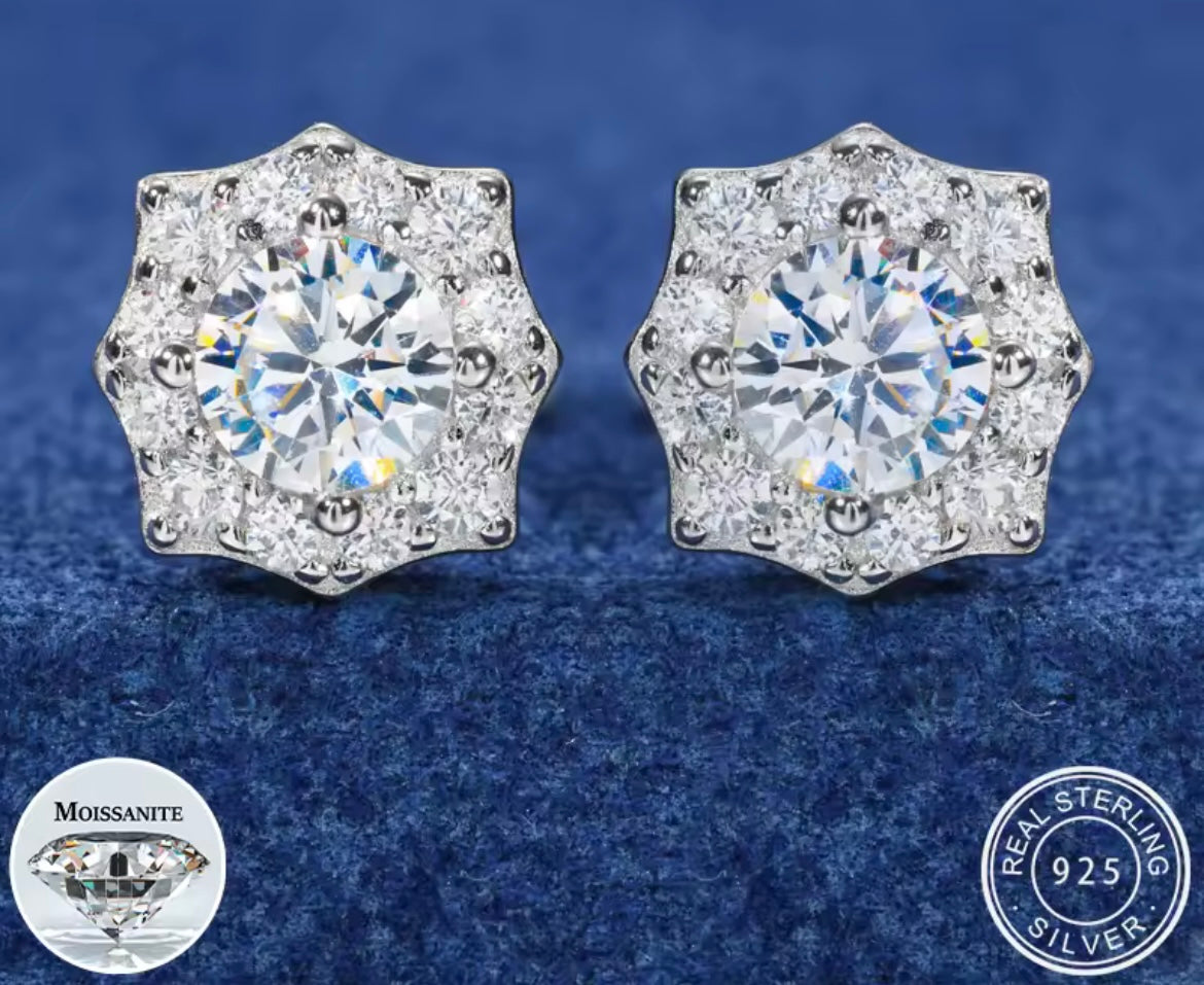Eight-Pointed Star Earrings